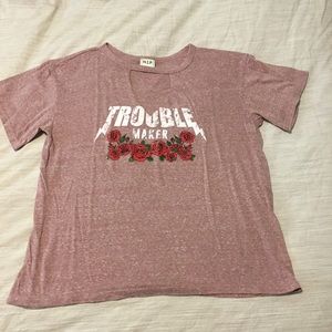 Scoop neck with V cut T-Shirt